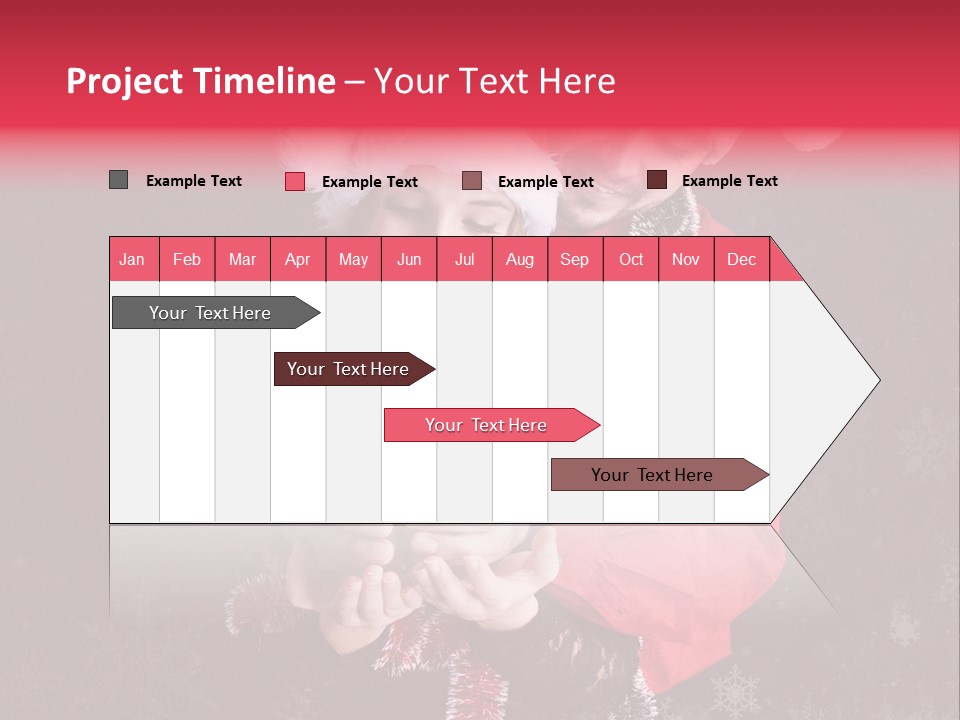 Christmastime Family Snow PowerPoint Template
