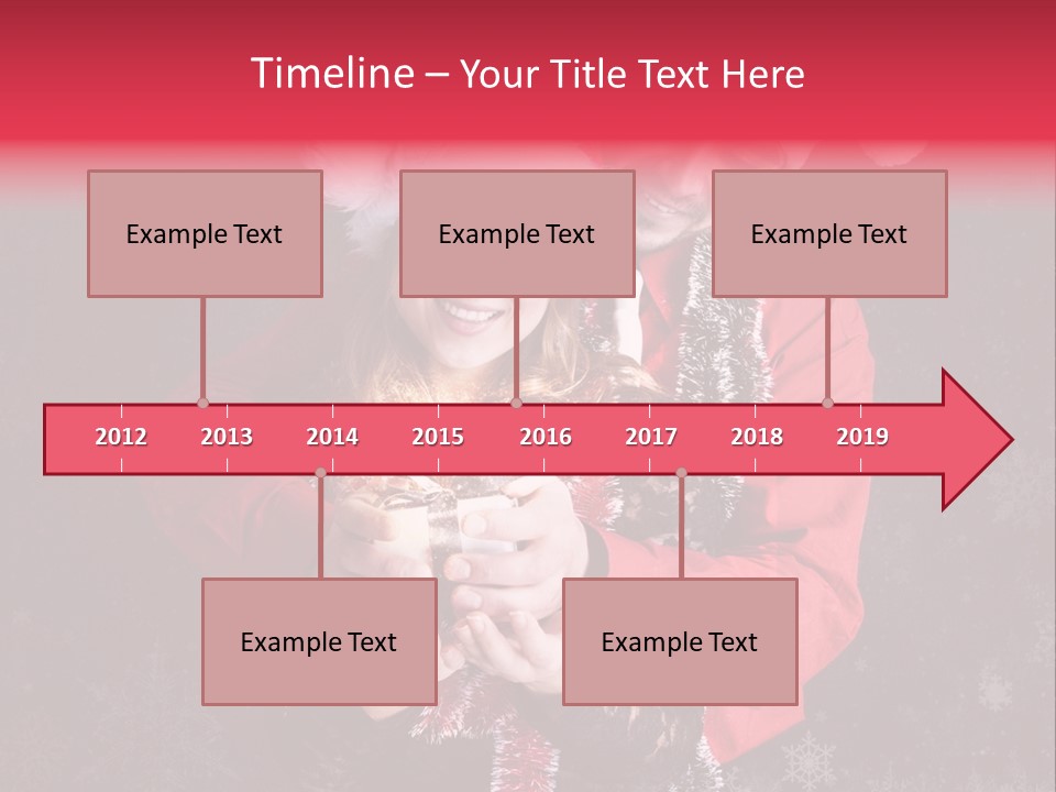 Christmastime Family Snow PowerPoint Template