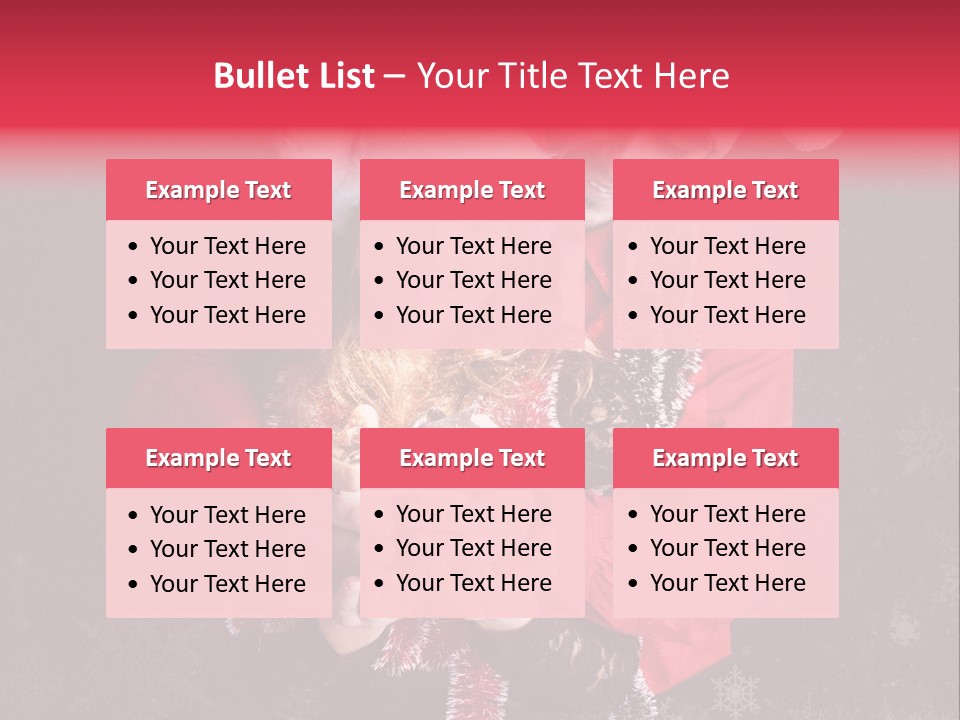 Christmastime Family Snow PowerPoint Template