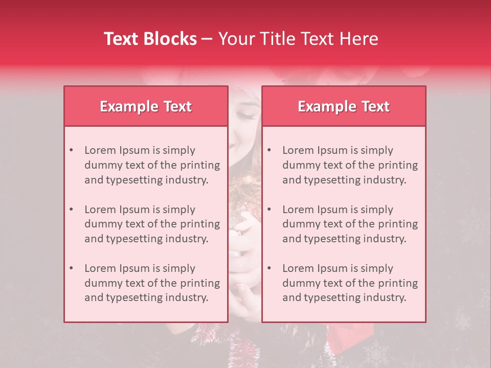 Christmastime Family Snow PowerPoint Template