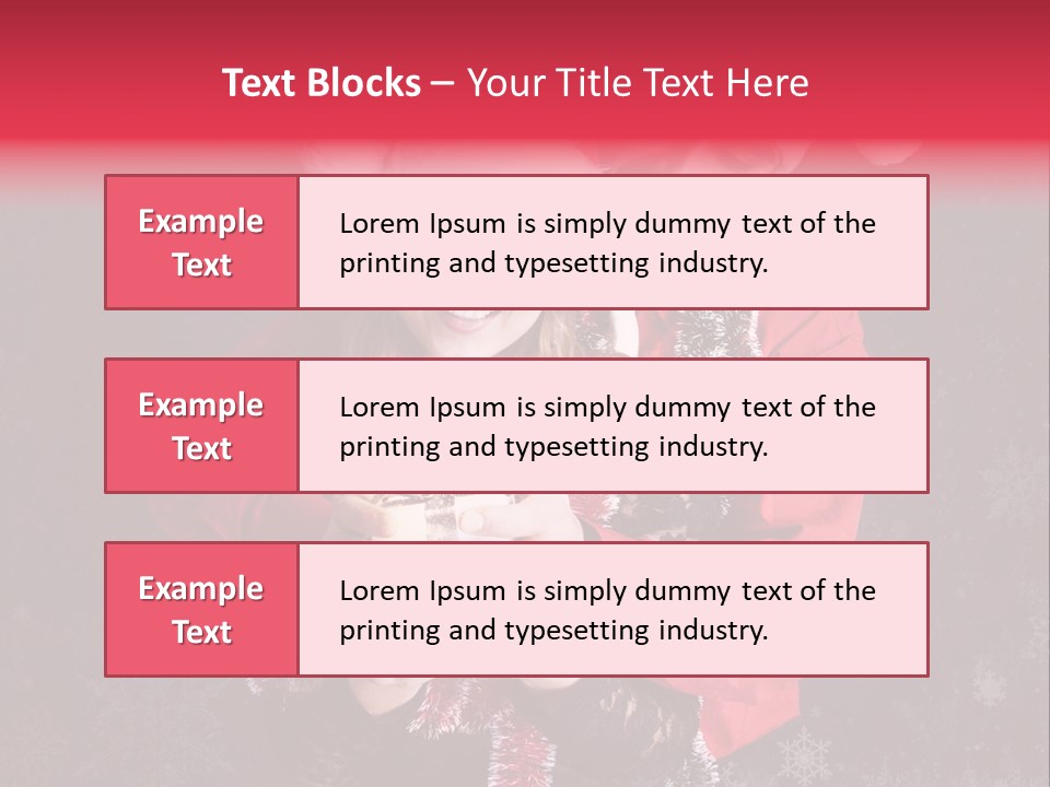 Christmastime Family Snow PowerPoint Template