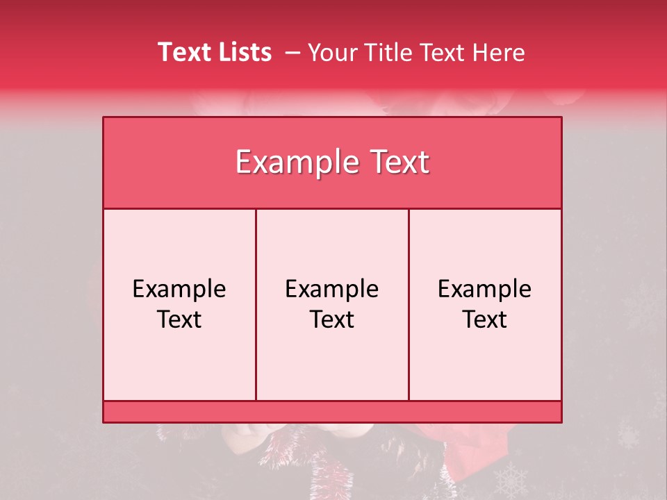 Christmastime Family Snow PowerPoint Template