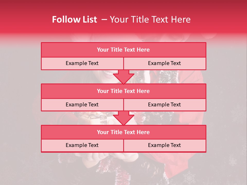 Christmastime Family Snow PowerPoint Template