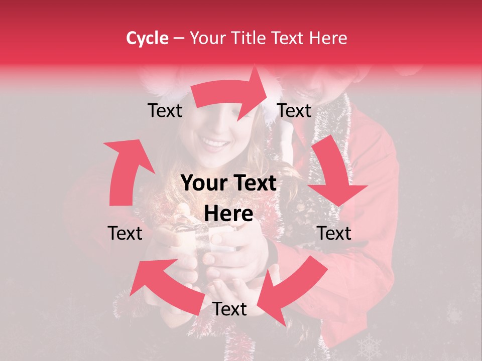 Christmastime Family Snow PowerPoint Template