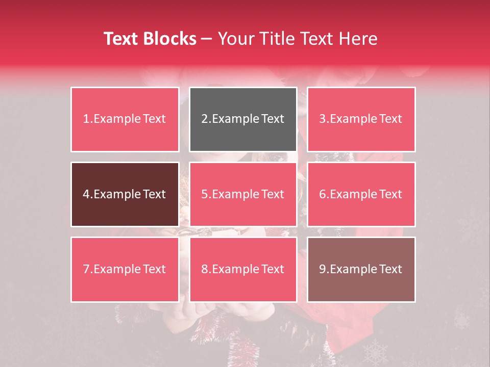 Christmastime Family Snow PowerPoint Template