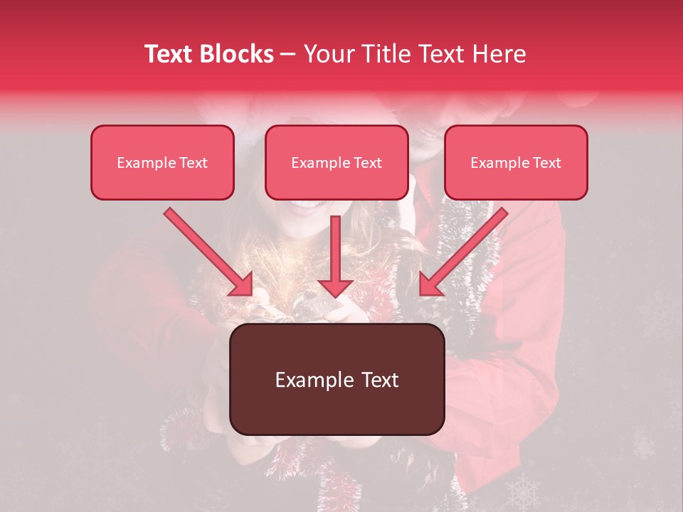 Christmastime Family Snow PowerPoint Template