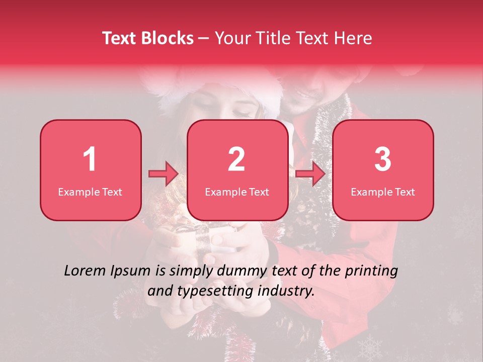 Christmastime Family Snow PowerPoint Template