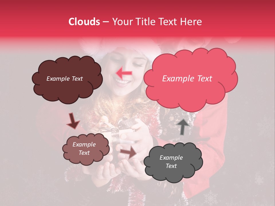 Christmastime Family Snow PowerPoint Template