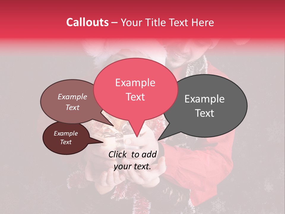 Christmastime Family Snow PowerPoint Template