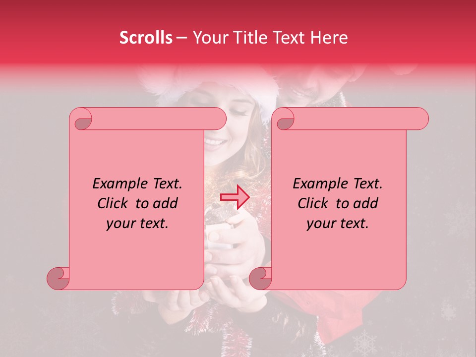 Christmastime Family Snow PowerPoint Template