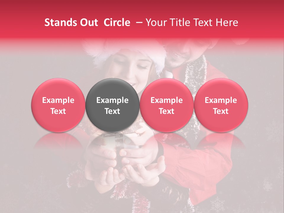 Christmastime Family Snow PowerPoint Template