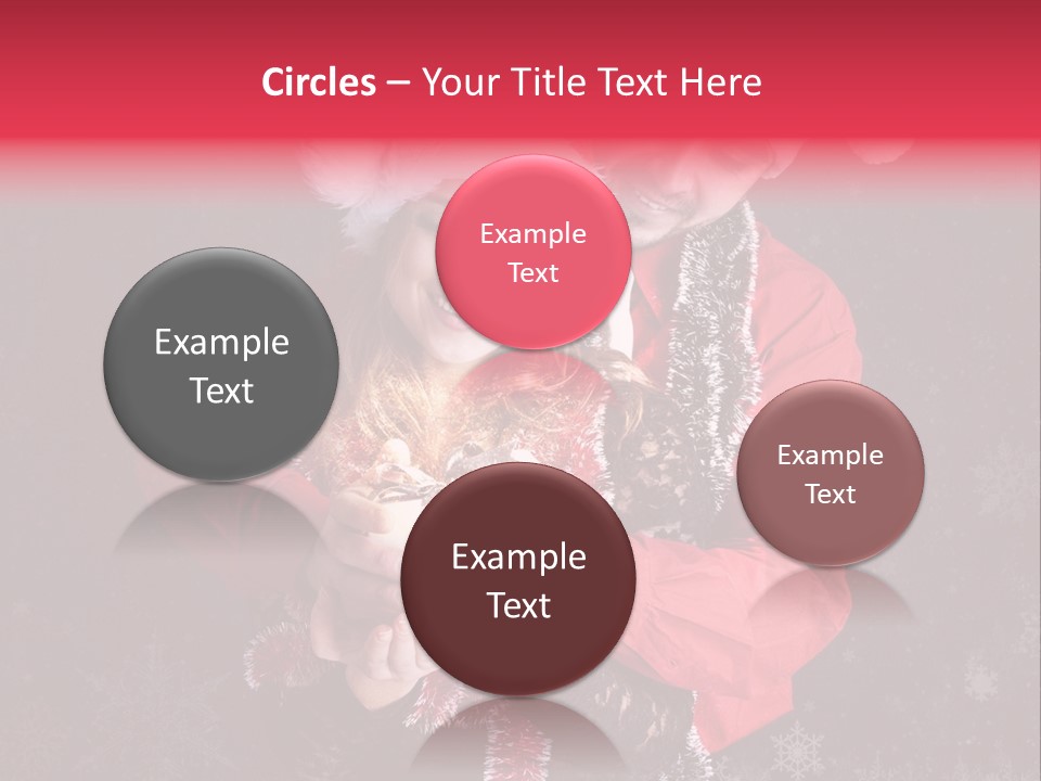 Christmastime Family Snow PowerPoint Template