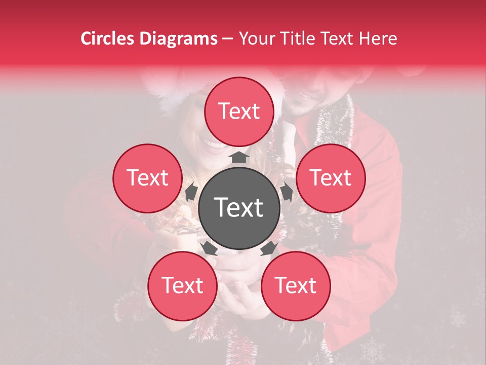 Christmastime Family Snow PowerPoint Template