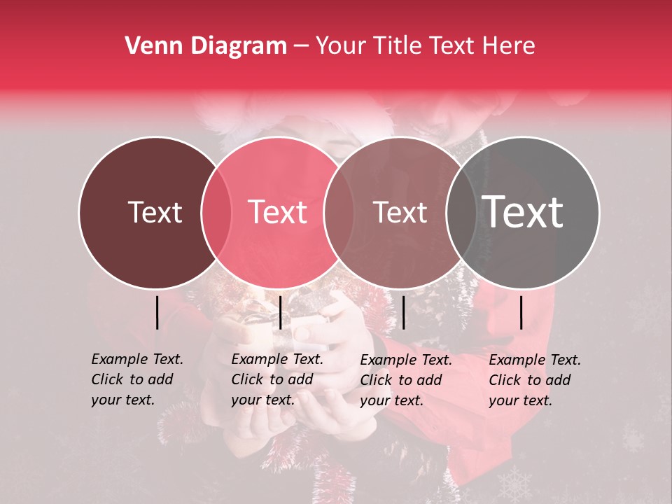 Christmastime Family Snow PowerPoint Template