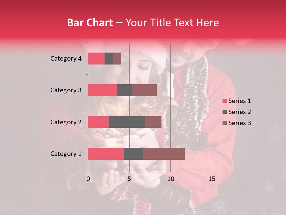 Christmastime Family Snow PowerPoint Template