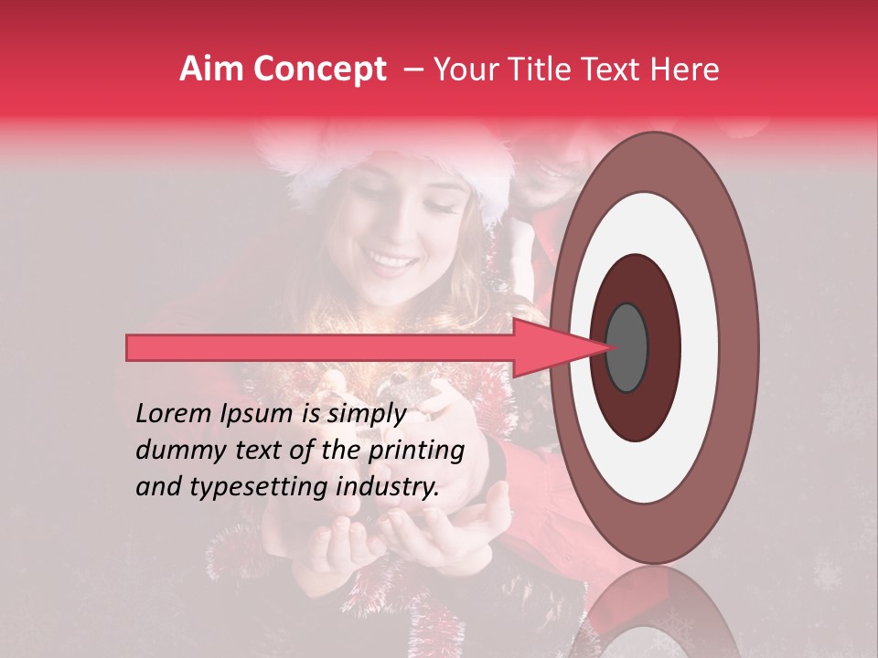 Christmastime Family Snow PowerPoint Template