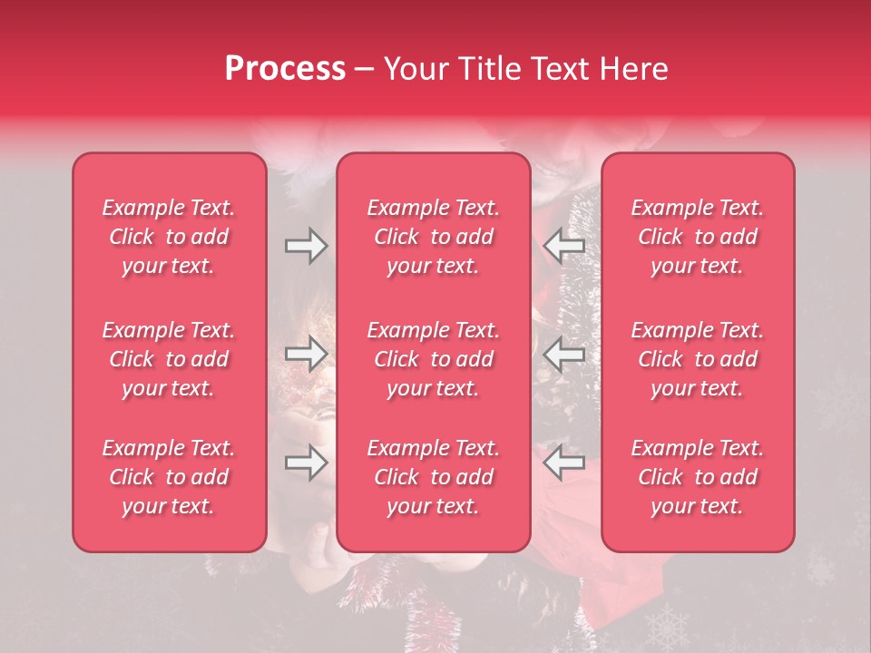 Christmastime Family Snow PowerPoint Template