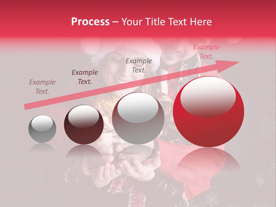 Christmastime Family Snow PowerPoint Template