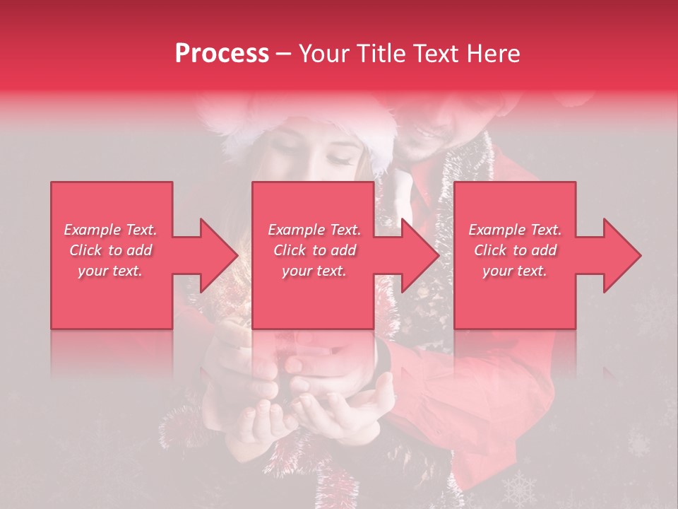 Christmastime Family Snow PowerPoint Template