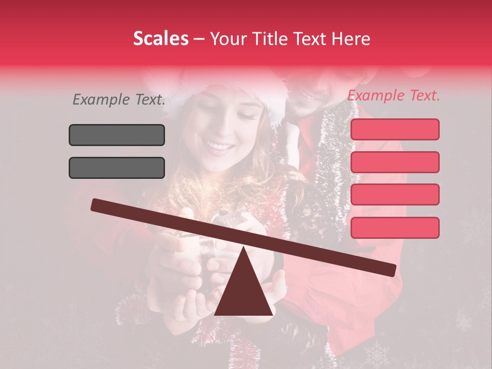 Christmastime Family Snow PowerPoint Template