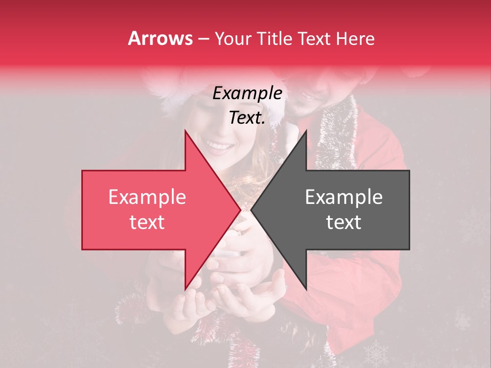 Christmastime Family Snow PowerPoint Template