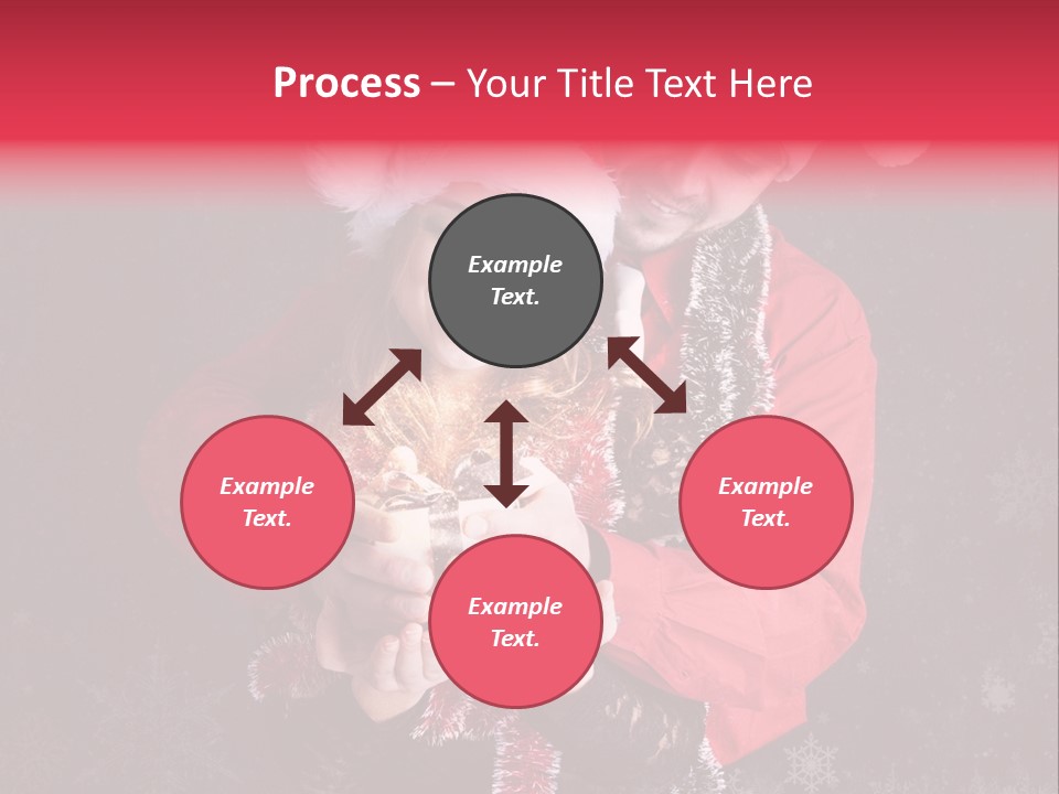 Christmastime Family Snow PowerPoint Template