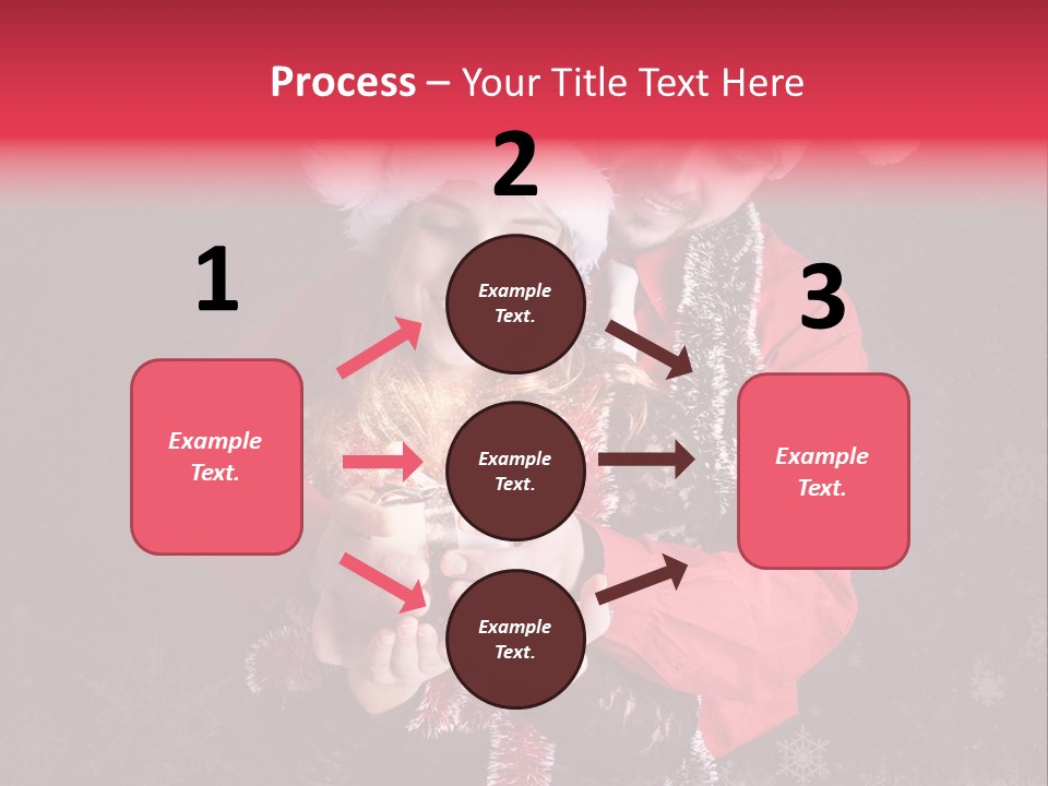 Christmastime Family Snow PowerPoint Template