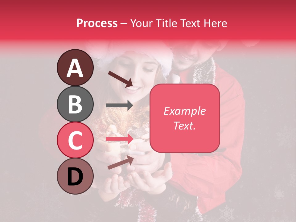 Christmastime Family Snow PowerPoint Template