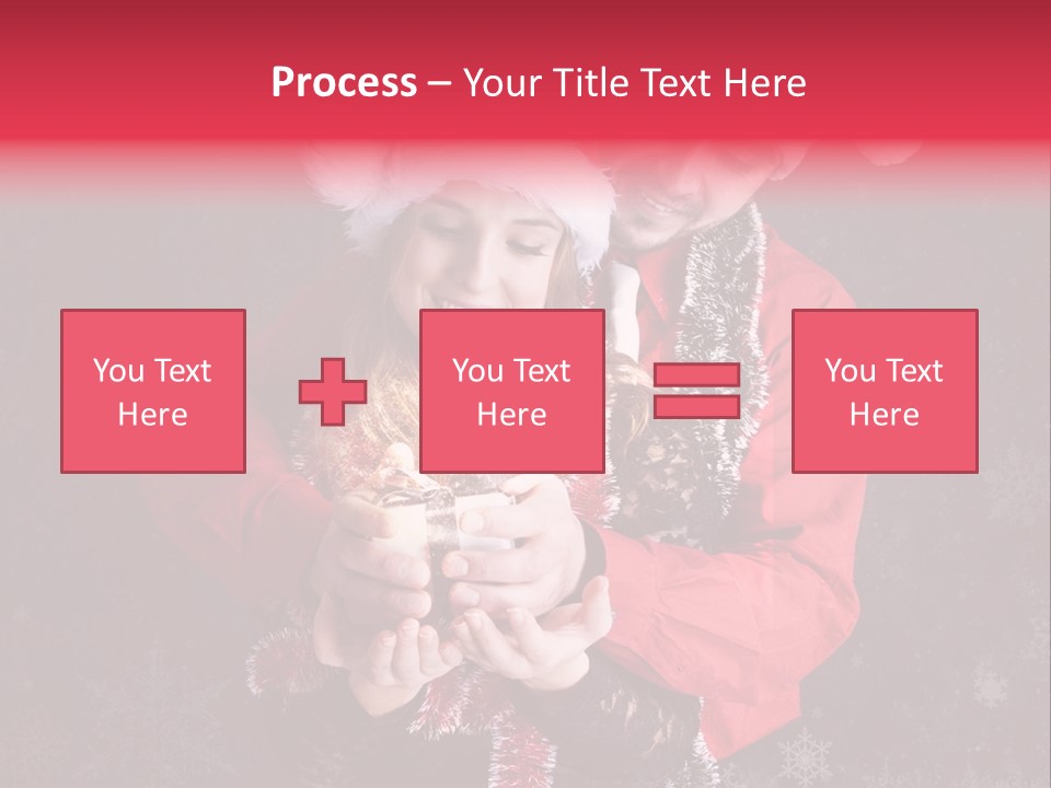 Christmastime Family Snow PowerPoint Template