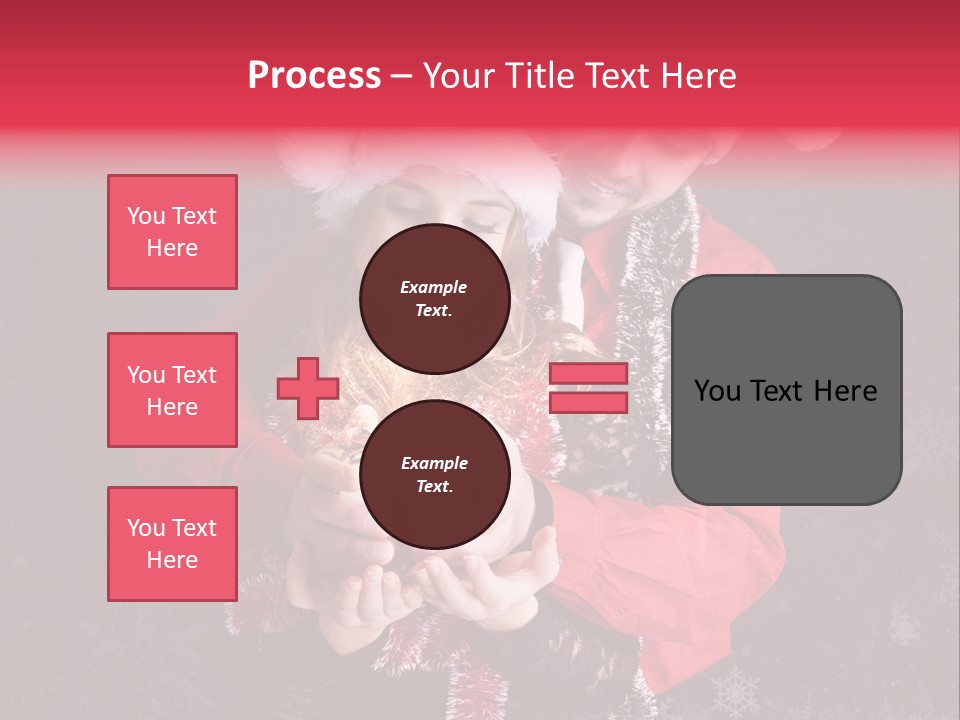 Christmastime Family Snow PowerPoint Template