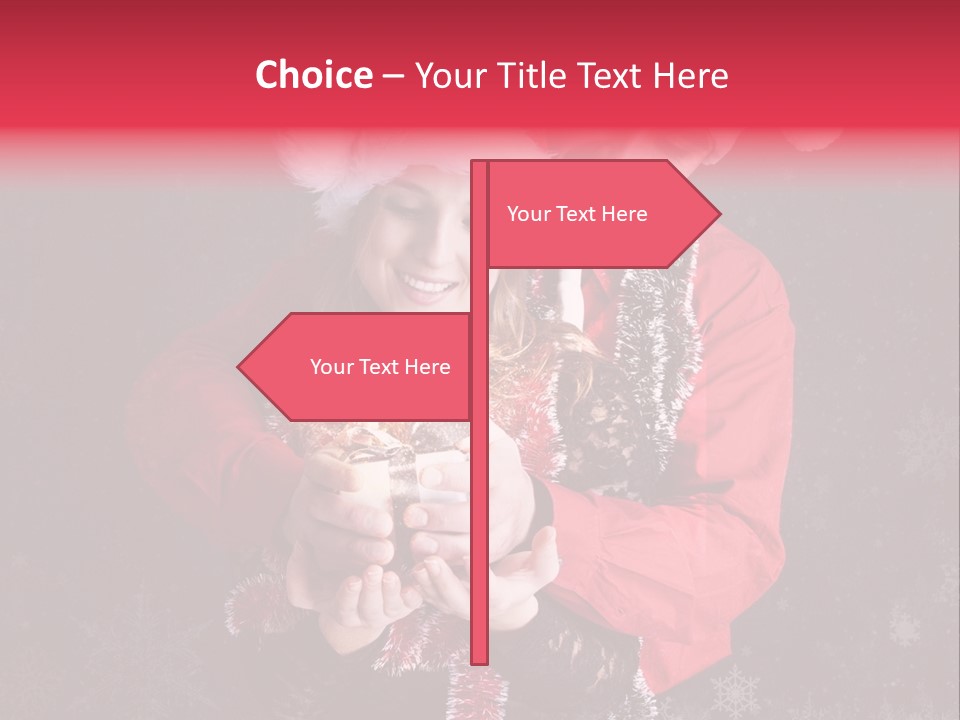 Christmastime Family Snow PowerPoint Template