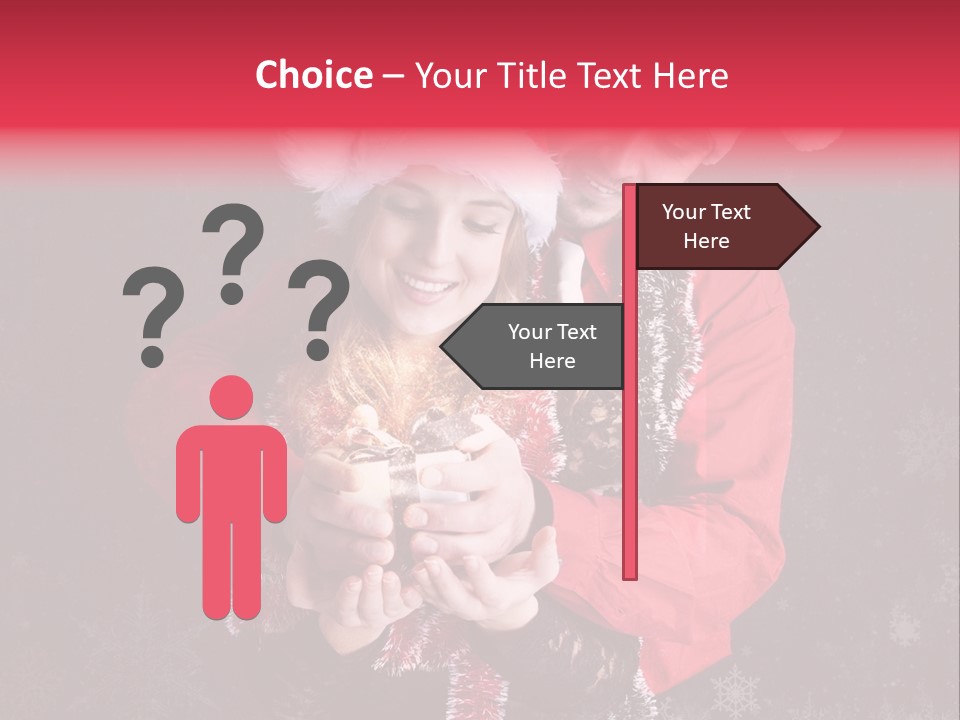 Christmastime Family Snow PowerPoint Template