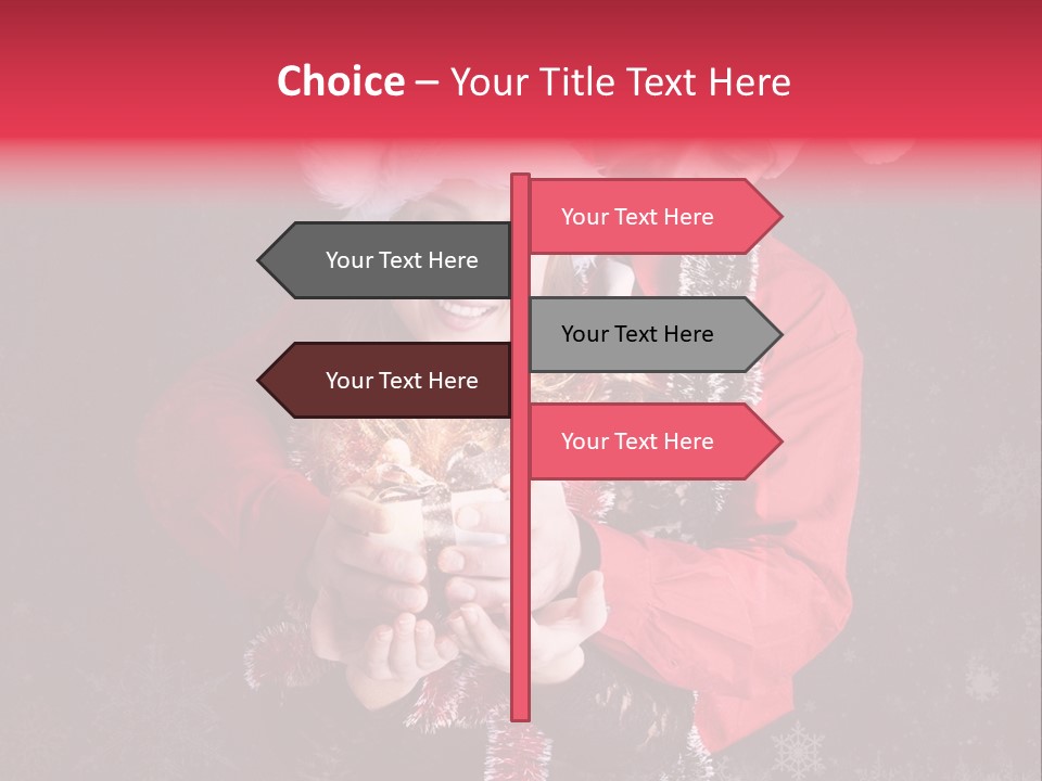 Christmastime Family Snow PowerPoint Template