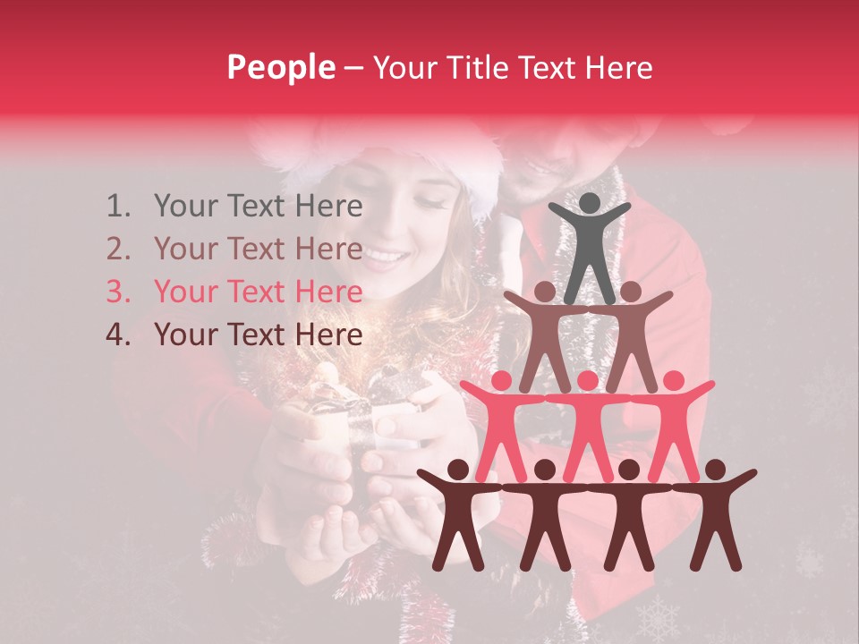 Christmastime Family Snow PowerPoint Template