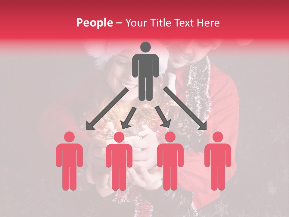 Christmastime Family Snow PowerPoint Template