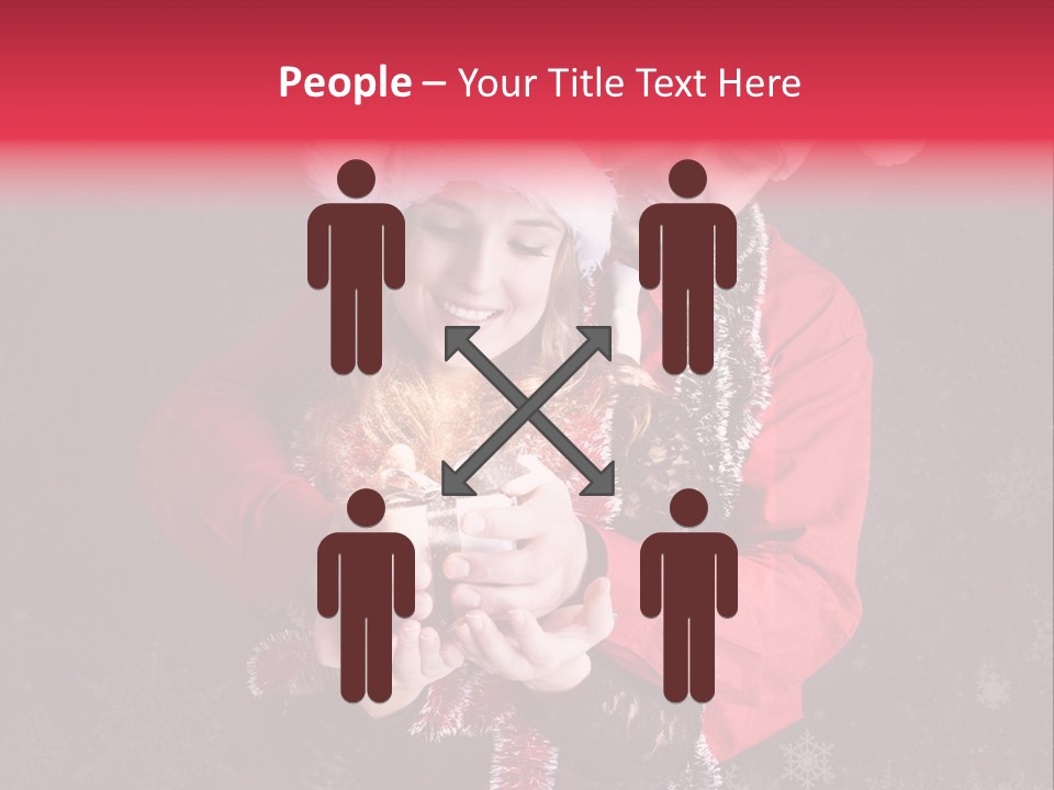 Christmastime Family Snow PowerPoint Template