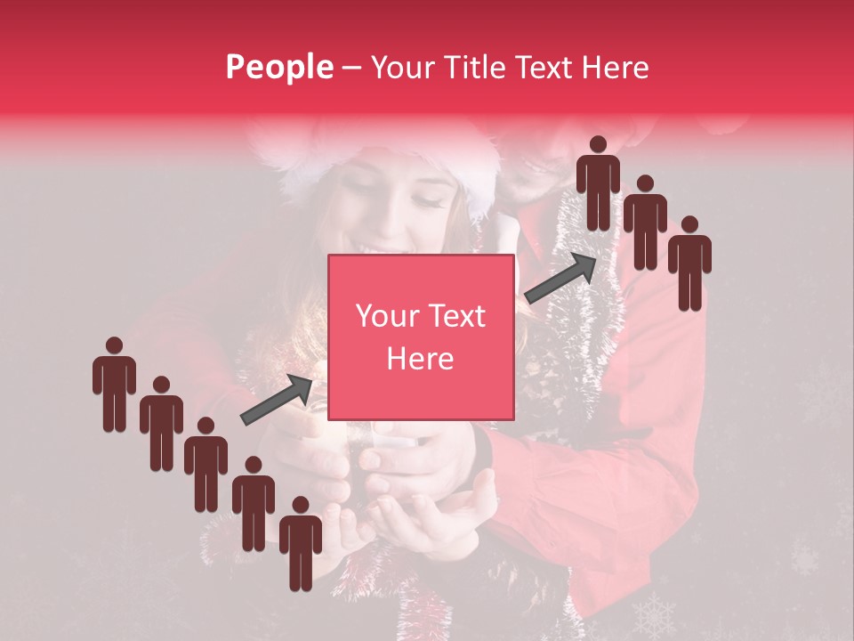Christmastime Family Snow PowerPoint Template