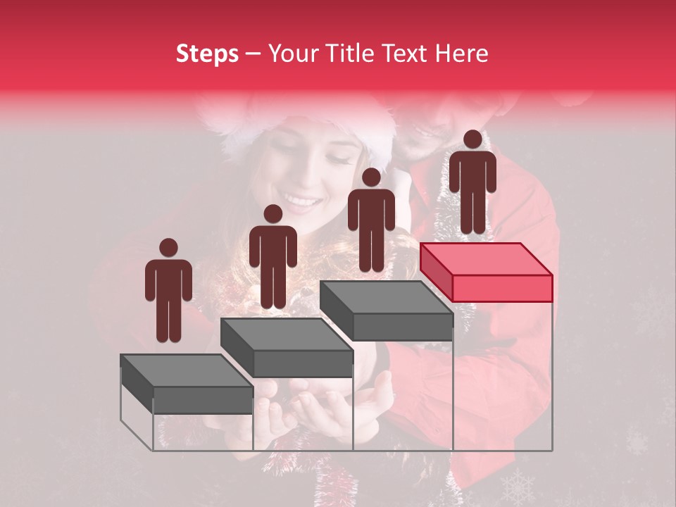 Christmastime Family Snow PowerPoint Template
