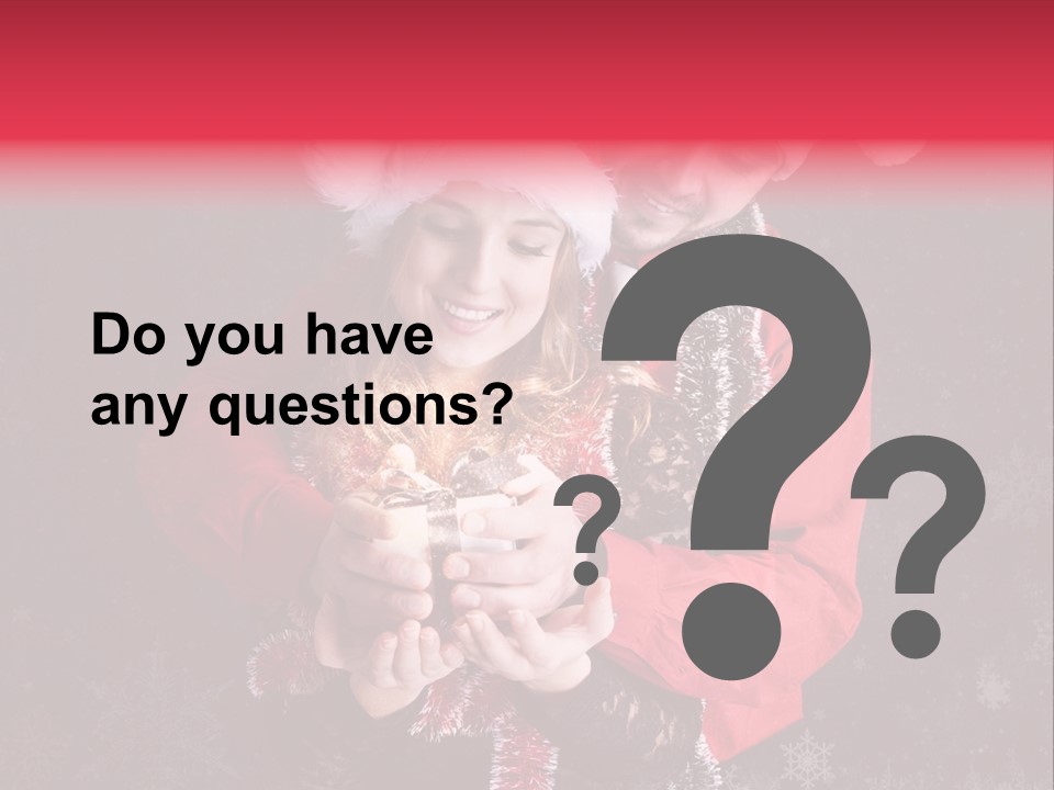 Christmastime Family Snow PowerPoint Template