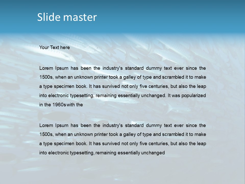 Tropical Reef Fish Pelagic PowerPoint Template