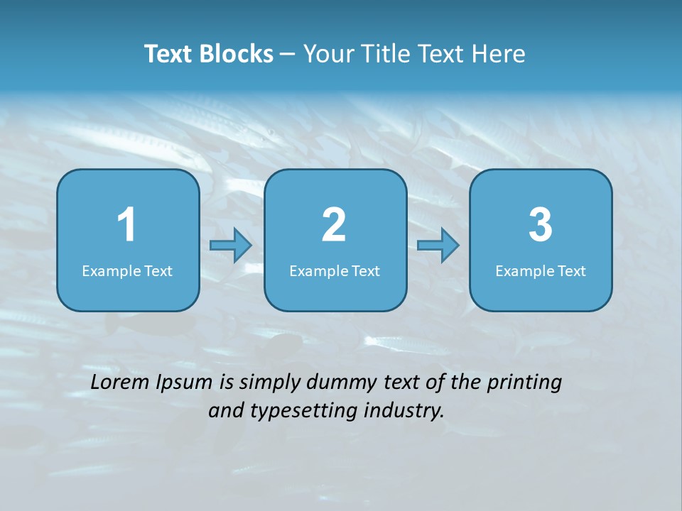 Tropical Reef Fish Pelagic PowerPoint Template