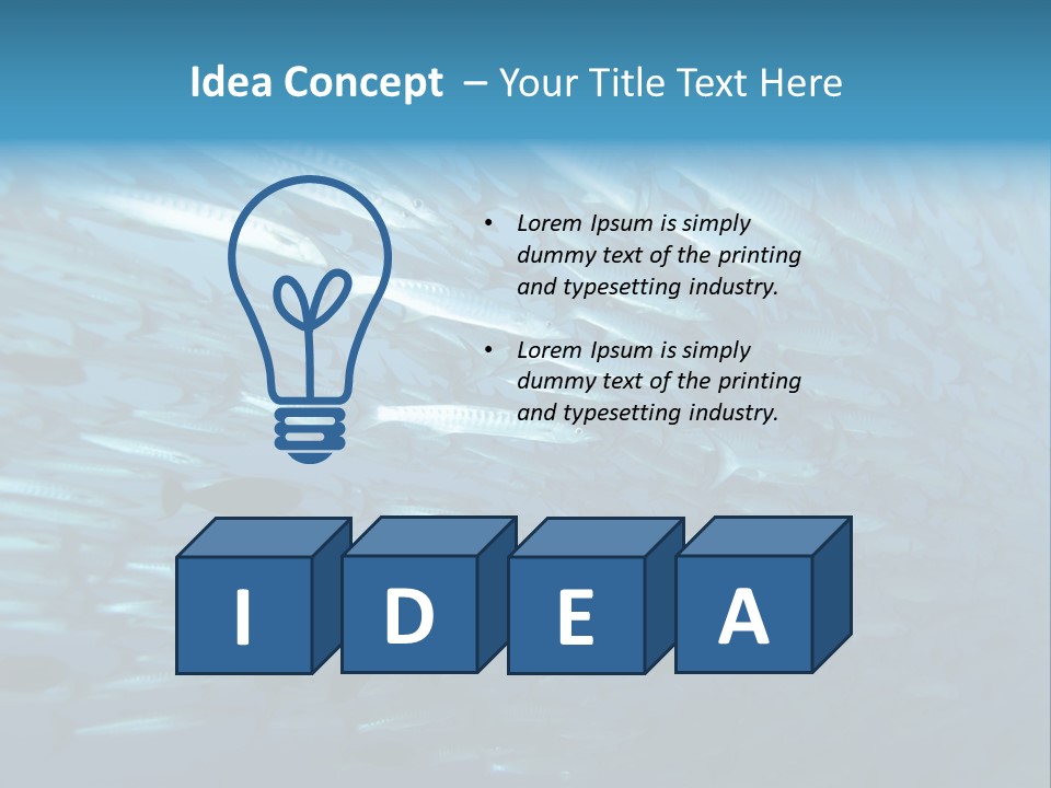 Tropical Reef Fish Pelagic PowerPoint Template