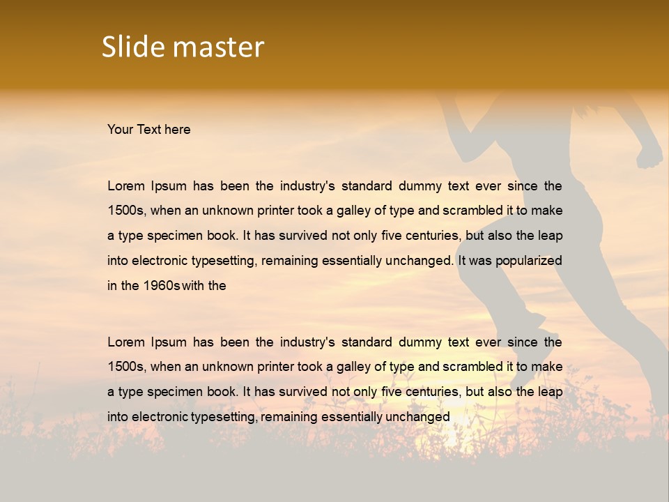 Jumping Training Spring PowerPoint Template