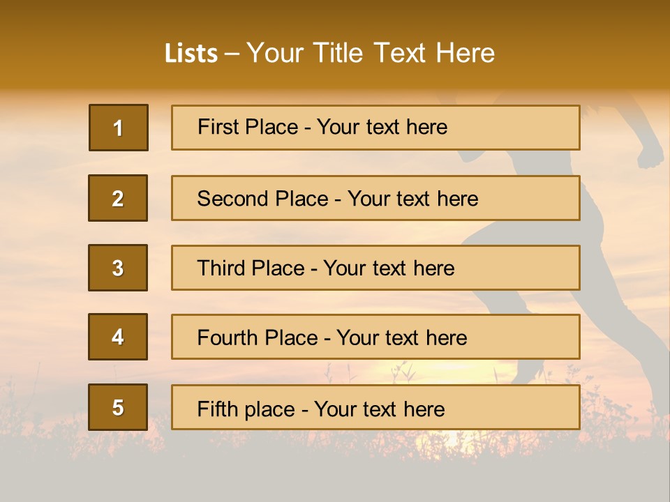 Jumping Training Spring PowerPoint Template