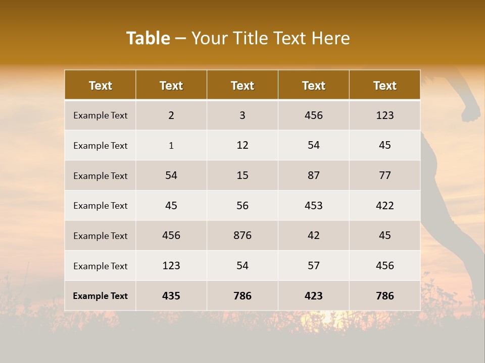 Jumping Training Spring PowerPoint Template