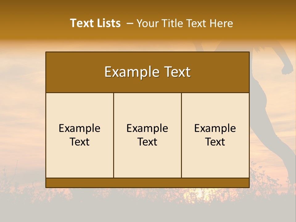 Jumping Training Spring PowerPoint Template