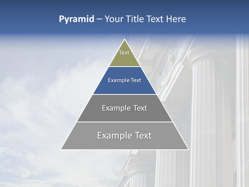 Legal Building Grecoroman Column Symbol PowerPoint Template
