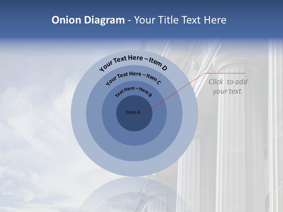 Legal Building Grecoroman Column Symbol PowerPoint Template
