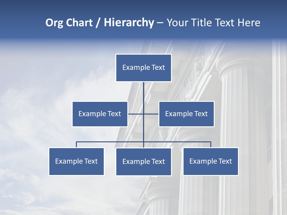 Legal Building Grecoroman Column Symbol PowerPoint Template