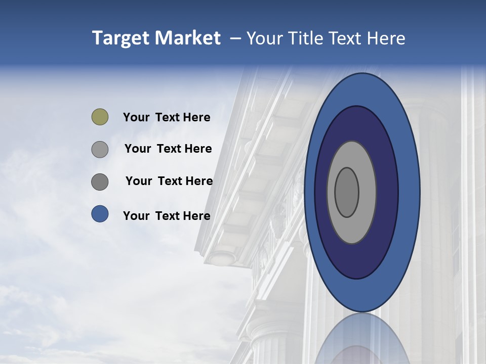 Legal Building Grecoroman Column Symbol PowerPoint Template
